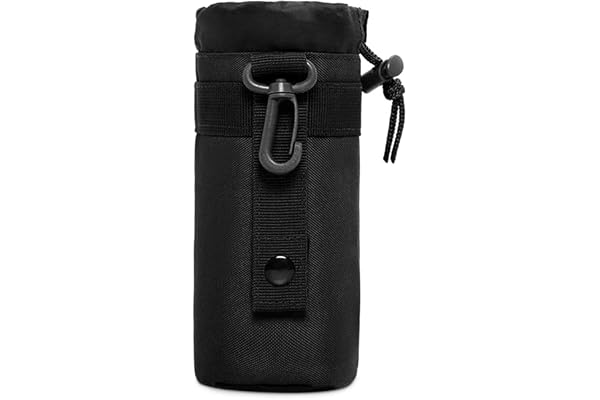 HUNTVP Sac de Bouteille d'eau Pochette Militaire Tactique Molle de Porte-Bouteille Réglable pour Camping Randonnée Escalade Cyclisme