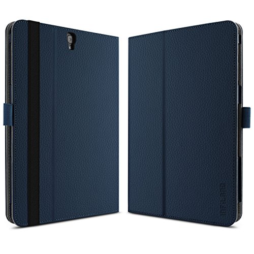 Galaxy Tab S3 9.7 keyboard Tastatur Hülle, Infiland Bluetooth Tastatur Ultradünn leicht Shell Ständer Schutzhülle mit magnetisch abnehmbar drahtloser Bluetooth Tastatur für Samsung Galaxy Tab S3 T820/T825 24,58 cm (9,68 Zoll) Touchscreen Tablet-PC (QWERTZ Tastatur, Dunkleblau) - 2