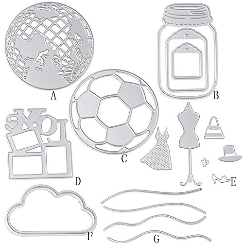 Cutting Dies, FEITONG Metal Cutting Schablone DIY Kreatives Scrapbooking Prägen Album Papier Karte Handwerk (G3) - 4