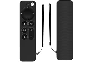 BIIULHCI Etui na pilot zdalnego sterowania, kompatybilne z Apple TV 4K Siri Remote 3. Gen (2022) i 2. generacji (2021), antypoślizgowe, silikonowe etui ochronne, etui na pilota zdalnego sterowania, na