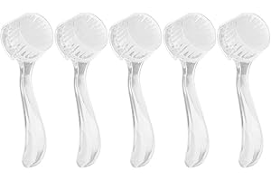 WCHIUOE 5 Stück Soft Nail Dust Reinigungsbürste Nail Art Puderentfernungsbürsten Maniküre DIY Tool Nagel Staubbürste Maniküre Zubehör(WEISS)