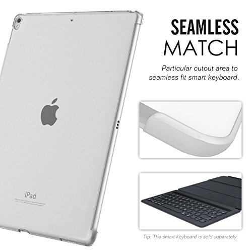 MoKo Hülle für Neu iPad Pro 12.9 2017 – Ultra Slim Translucent Hart Polycarbonate Schale Schutzhülle Case Cover für für Apple New iPad Pro 12.9 Zoll 2017 Tablet, Transparent (Auch für iPad Pro Offizielle Tastatur) - 8