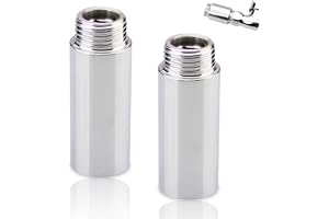 2 stycken kranförlängning 1/2 tum x 100 mm, 1/2 tum IG x 1/2 tum AG, G1/2 tum vattenanslutning förlängning, DN15 gängförlängning, duschmunstycke förlängning för vattenkranar hörnventiler duschhuvuden