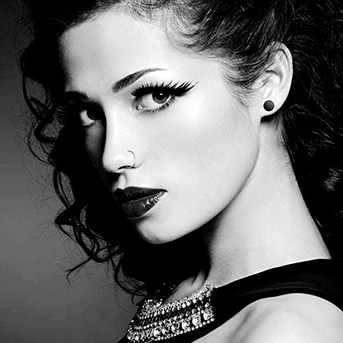 6 Paare 8 mm Tian Edelstahl Herren Ohrstecker Creolen Tunnel Ohrringe für Damen Fakeplug Fake Plug Huggie Ohrringe Hinged Hoop Earrings Small Huggie Earrings Earring Hypoallergenic Stud Earring Herren Edelstahl Ohrstecker Silber schwarz Hoop Huggie Ohrringe - 5