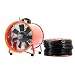 Produktbild BuoQua Gebläse Lüfter 10 Zoll Industrie Ventilator 66 DB (A) 3300 R/Min Praktisch Tragbar Windmaschine Mit Grill Leise IP54 Ventilator Lüfter (Mit 5M Lüftungskanal)