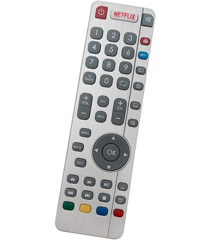 Ersatz-Fernbedienung SHWRMC0003 Für Sharp Smart TVs – Kompatibel Mit LC-32/40/43/49/55CFE6xxx Modellen