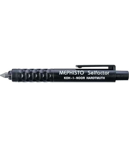 Porte-mines Mécanique Koh-I-Noor 5.6 Mm - Set Avec Mines Graphite 2B Et 6B Et Gomme - Pour Dessin, Bureau, Artistes