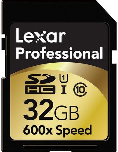 Lexar Professional 600X 32GB SDHC UHS-I Class 10 Flash Memory Card