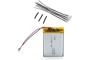 SHAWOROCE 603040 Akku 800mAh 3,7V Batterien für DIY Elektronik 3.7-5V Bluetooth Headset GPS Wi-FI PDA LED Lampe MP3 MP4 DV wiederaufladbare Li-ION Lipo Batterie Batterien mit JST Stecker