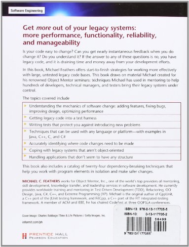 Livres Couvertures de Working Effectively with Legacy Code