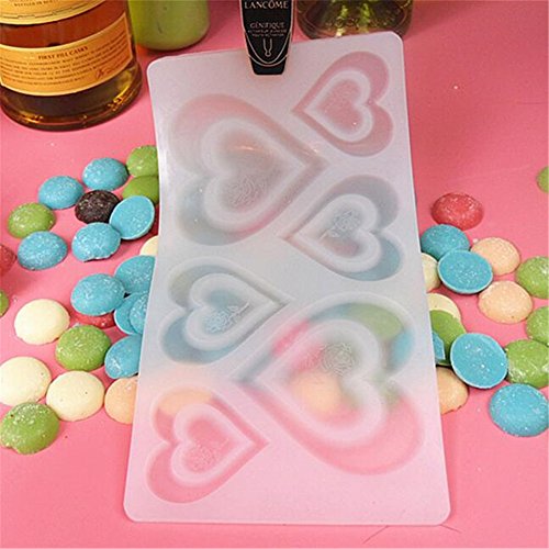 DIY 3D Herz Form Schokolade Silikon Form Bakeware Dekorieren Kuchen Cookie Eiskrem Kuchen, Tools Pralinenform Decor Muffin Pfanne für Hochzeit Geburtstag Party Supplies - 3