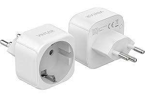 VINTAR 1PC Deutschland in die Schweiz Reiseadapter, Schweizer Steckdosenadapter, EU in die Schweiz Reiseadapter für die Schweiz, Malediven, Ruanda, Liechtenstein Reiseadapter Typ J