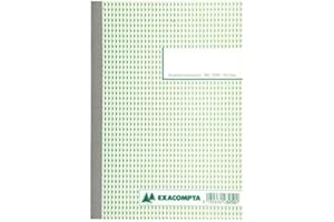 Exacompta - Réf. 3250E - Paquet de 10 manifolds quadrillés 5x5 - 50 feuillets numérotés et autocopiants en 2 exemplaires (1 original + 1 copie) - format 210x148 mm - certifié FSC - fabriqué en France