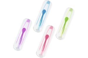 OUDQFCJ 4 Pezzi Applicatore e Rimuovi Lenti a Contatto con Pinzette e Ventosa (Quattro Colori)