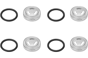 Asixxsix Kit Riparazione Guarnizione Lente Vetro Spia, 4 Pezzi 18mm Set Guarnizioni Serbatoio Serbatoio Pompa Freno, Accessorio Moto con Anelli di Tenuta per Suzuki, Scooter Moto ATV Dirt