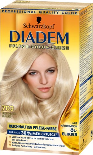 Diadem Pflege-Color-Creme 703 Perlmuttblond, 3er Pack (3 x 142 ml)