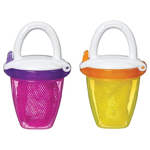 Munchkin Deluxe Fresh Food Feeder, Pink/Yellow