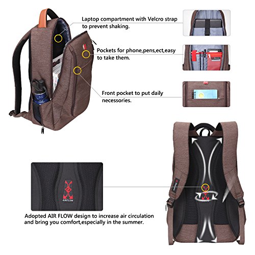 Soarpop 14 Zoll Laptop-Rucksack, Wasserdichter Abriebfester Business Rucksack, Multifunktionsrucksack - 5