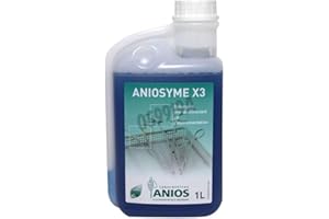 Anios 2633095UG Aniosyme X3, Détergent Pré Désinfectant de l'Instrumentation, Flacon Doseur 1L