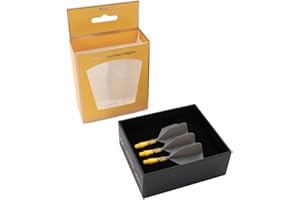 CUESOUL Rost T19 Eje de dardo Integrado y Forma de alas Grandes, Juego de 3