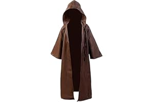 Fuman Kenobi Jedi Túnica Cosplay Deluxe SW capa con capucha para disfraz de Halloween unisex