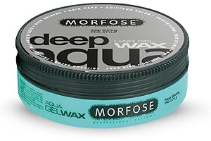‎MORFOSE Morfose Deep Aqua Hair Styling Wax 175 ml – Ultra starker Halt & Glanz – Wasserbasiertes Haarwachs für maximale Kontrolle – Kein Verkleben, kein Rückstand