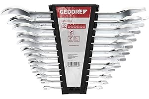 GEDORE red Doppelmaulschlüssel Satz, Set 12-teilig, SW 6-32 mm, metrisch, lang, Schraubenschlüssel Set, R05105012