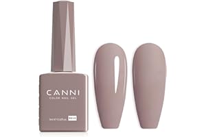 ‎CANNI CANNI UV Negellack Natur Hellbraun Gellack Gel UV Nail Art Klassischer und All MatchStil Soak Off Gelnagellack für UV Lampe