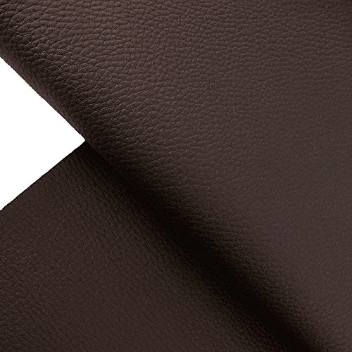 TOLKO® Kunstleder Polsterstoff Meterware in Dunkel-Braun | robuster PREMIUM Bezugsstoff / Möbelstoff - 3