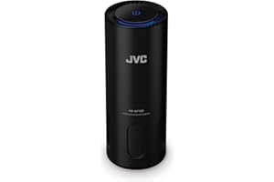 JVC KS-AP120 Purificateur d'air photocatalytique idéal pour la voiture CADR 8,5 m3/h, filtre EPA E12, filtre UV, ioniseur, 2 niveaux de puissance, 12 W, port USB, contrôle tactile