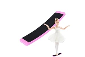 RENOPFECT Turnbretter Für Tänzer, Ballett Tanz Drehbrett, 28,5 X 7,5 X 1,5 Cm Eiskunstlauf Spinner, Balletttanzer FußGleichgewichtstraining Rotationsubungen Eiskunstlaufen Brett Tragbares Trainingsgerat