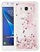 Produktbild ISENPENK Samsung Galaxy J5(2016) Hülle Silikon,Ultra Slim TPU Liquid Fließen Flüssig,Schutzhülle Muster[Rosa Herz] Glänzend Samsung Galaxy J5(2016)/J510FN/J5(2016) Duos Hülle Glitzer Durchsichtig Transparent Bling Strass Kristall Schutz Handy Hülle Case Tasche