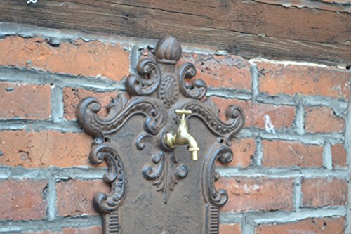 Wandbrunnen,Brunnen im Grüderzeit-Stil aus Gusseisen antikbraun patiniert NEU !! - 5