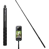 Invisible Selfie Stick Compatible Insta-360 113.5 cm Adjustable with 1/4 | Extendable Stick Compatible with Insta-360 ONE X,