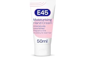 E45 Daily Hand Cream 50 ml – E45 Hand Cream for Very Dry Hands - Hand Moisturiser for Dry Skin and Sensitive Skin - Non-Greasy Hand Repair Cream for Soft and Supple Hands - Fast Absorption Formula