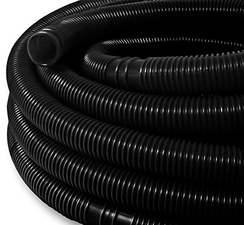 well2wellness® 25m Solarschlauch 38mm / schwarzer Poolschlauch 38mm