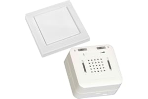 ELDAT - Mobiler Hausnotruf mit Notrufsendern und Quittierungsfunktion - Notrufknopf für Senioren - RS16 mit Sensorwandtaster RTS25