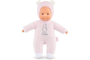 Corolle - Mon Doudou Corolle, Pti'Cœur Ours Rose, 30cm, dès 9 Mois, 9000100440