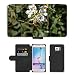 Produktbild Grand Phone Cases PU Leder Leather Flip CASE Cover HÜLLE ETUI Tasche Schale // M00141763 Biene Nektar Blütenpollen Macro // Samsung Galaxy S6 (Not Fits S6 Edge)