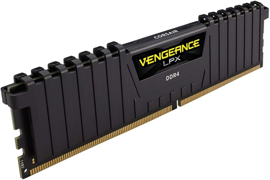 Amazon listing image: Corsair Vengeance LPX 16GB (1x16GB) DDR4 Up to 3200MHZ UDIMM CL16 Desktop RAM Memory Module