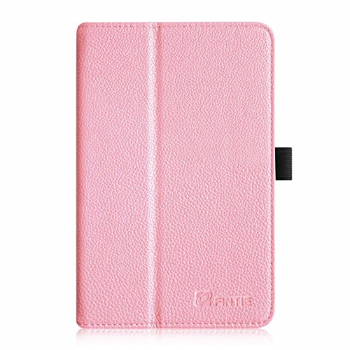 Fintie Acer Iconia Tab 8 A1-840 FHD Hülle – Hochwertige Kunstleder Slim Fit Stand Case Cover Schutzhülle Tasche Etui für Acer Iconia A1-840 FHD (8 Zoll) Tablet, Rosa