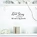 Produktbild Wandaufkleber Schlafzimmer Wall Decal Quote Decor Design Decal Bedroom Wall Stickers Every Love Story Is Beautiful Vinyl Wall Quotes Decals Bedroom Love Decor Large Size