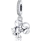 KUNVONIC Charms Beads Pendant for Women 925 Sterling Silver Compatible with Pandora Bracelets and Necklaces Compatible Europe