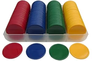 SmartDealsPro lot de 160 jetons de poker en plastique opaque, 3,8 cm