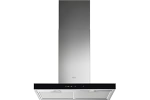 AEG DBE5761HG Campana extractora de pared, 70 cm, 3 niveles de portencia + intensiva, Función Brisa, Potencia máxima 700 m3/h, 54 dB(A), Luces LED, Sincronización automática con placa, Inox ,Clase A