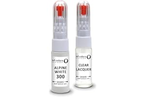 SD COLORS Penna per ritocchi Alpine White 300 Alpinweiss III compatibile con kit di riparazione BMW 20 ML di riparazione di pennelli per scheggiature (vernice e laccatura)