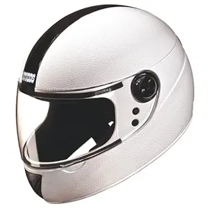 Studds Chrome Elite Full Face Helmet (White, M 570MM)