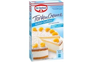 Dr. Oetker - Gâteau à la crème au fromage en poudre (Torten Creme Käse-Sahne) | Poids Total 150 grams