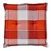 Produktbild 10 Kissen 47x47x5 cm in orange kariert SUN GARDEN Villach 10236-440 ohne Stuhl