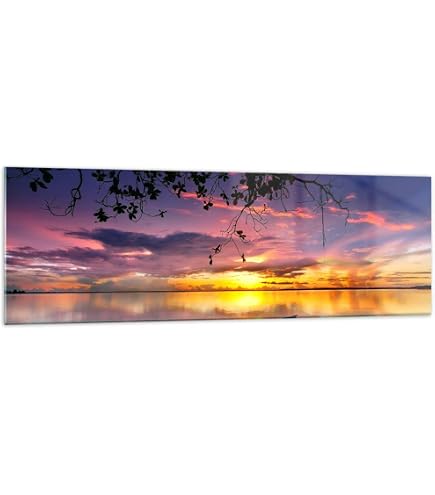 Tableau Déco Impression Sur Verre ARTTOR, Motif Graffiti Moderne, 160x50cm, Brun Et Multicolore